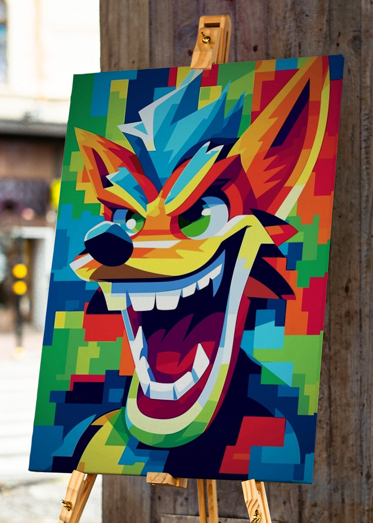 Crash Bandicoot Popart