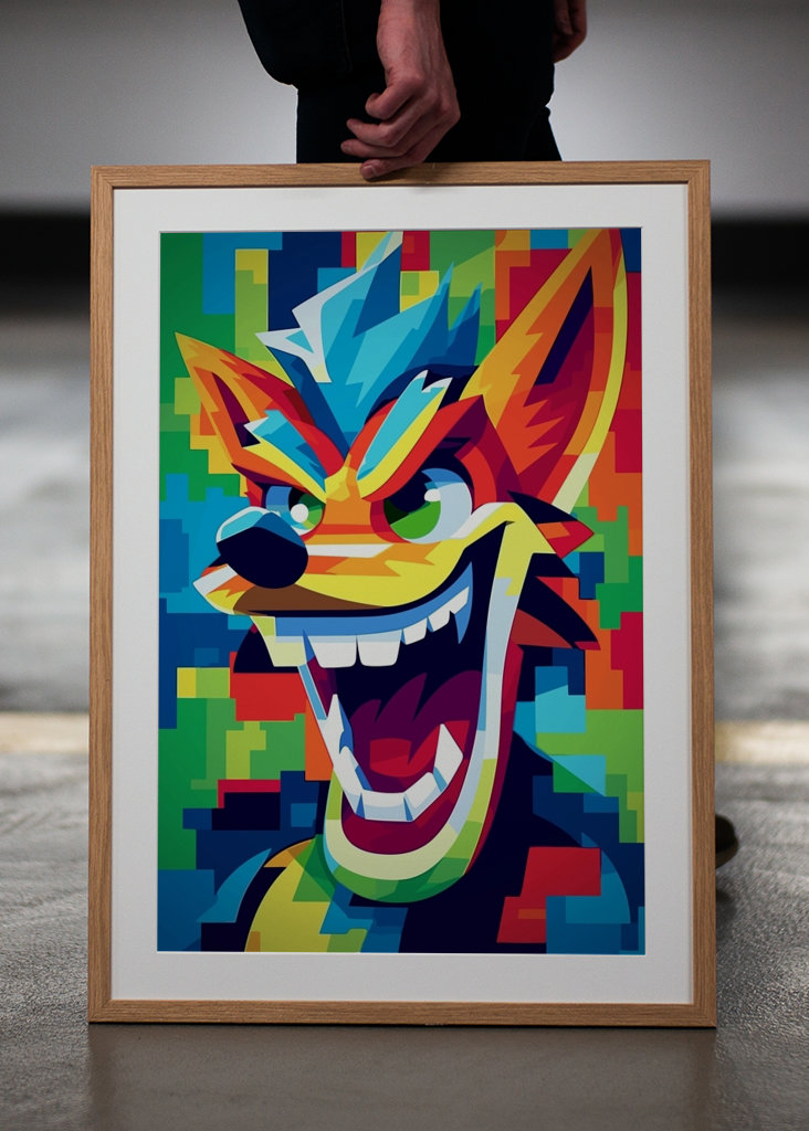 Crash Bandicoot Popart