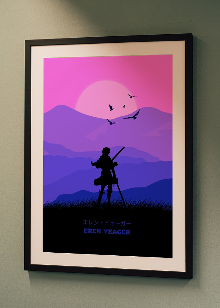 Silueta de Eren Yeager