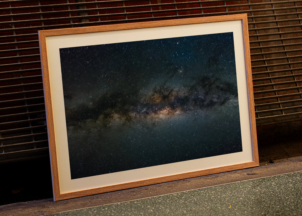 Nachthimmel mit Milchstraße