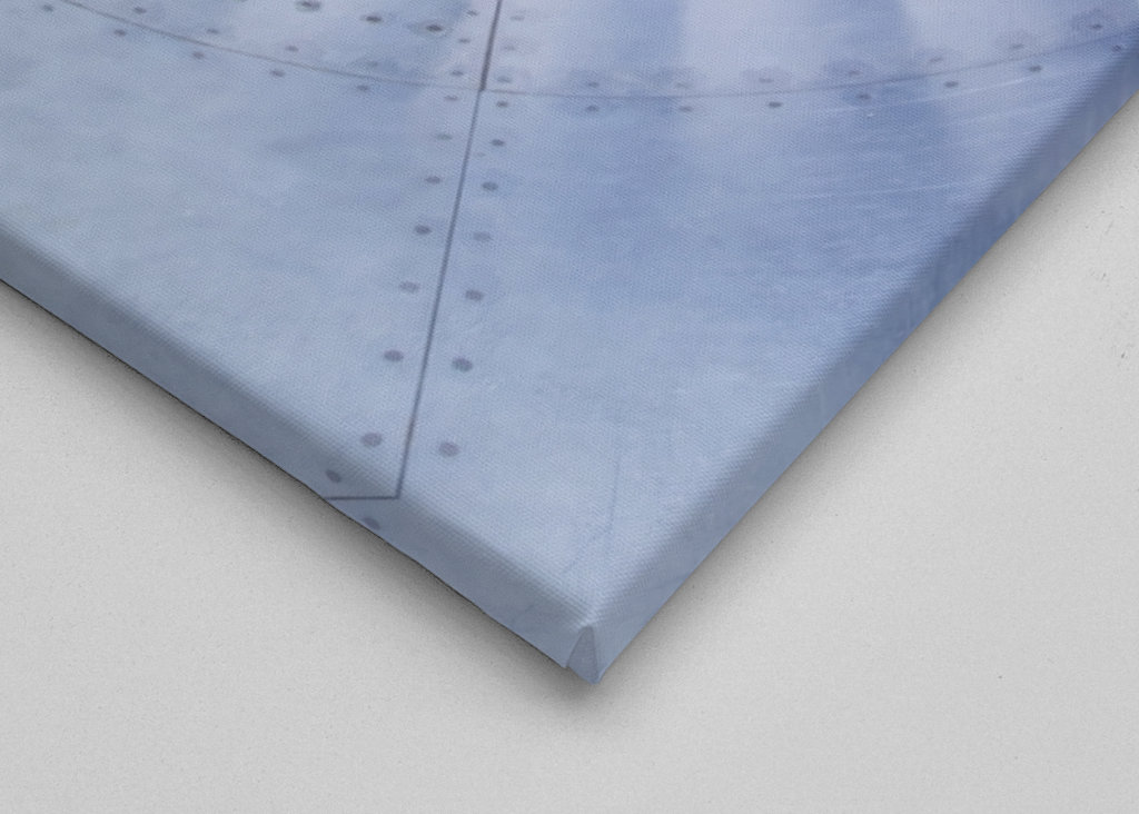 Airplane jet engine front view