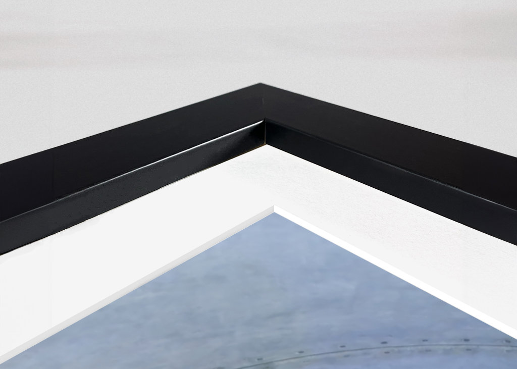 Airplane jet engine front view