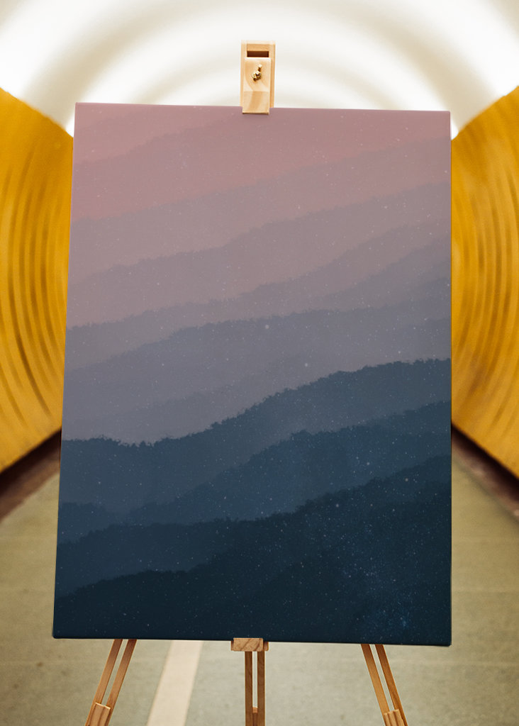 abstraktní gradient soumračné hory 