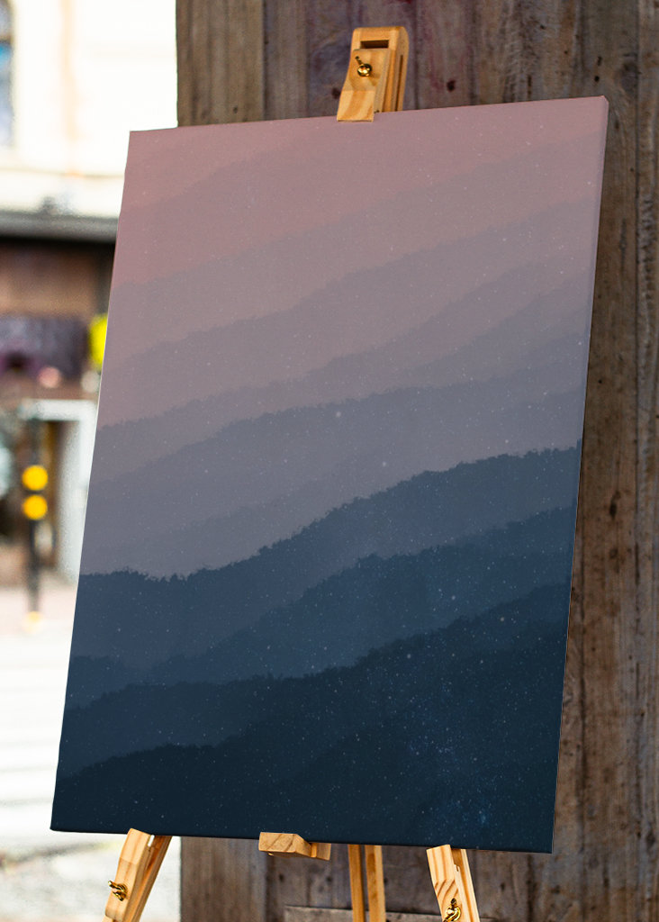 abstraktní gradient soumračné hory 