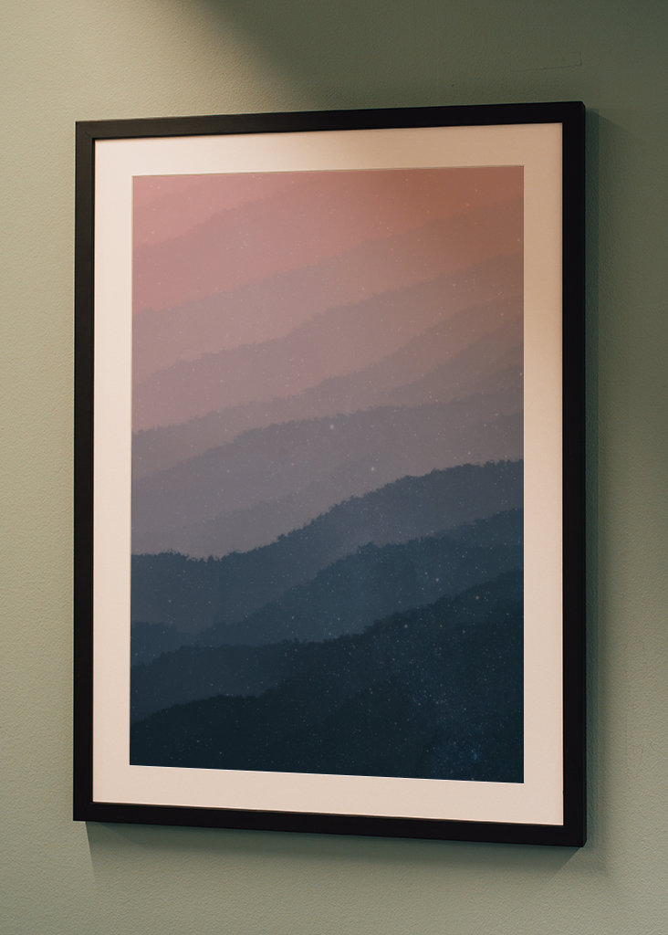 abstraktní gradient soumračné hory 