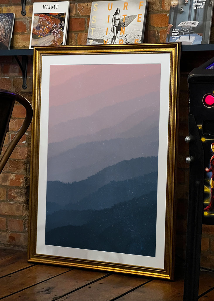 abstraktní gradient soumračné hory 