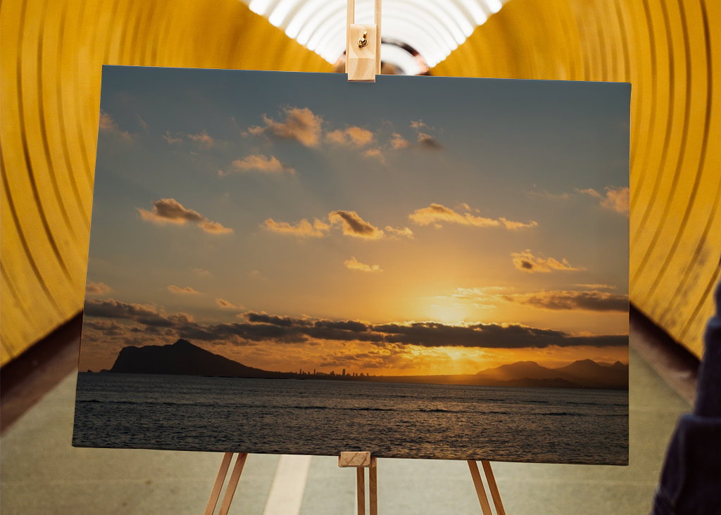 Golden Mediterranean sunset