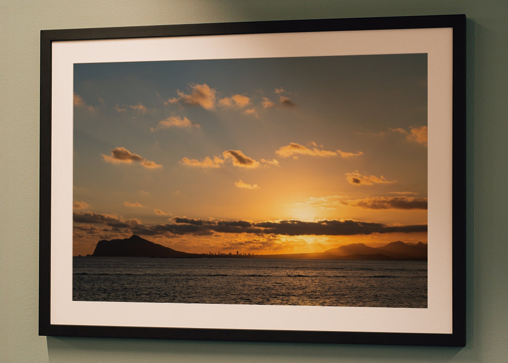 Golden Mediterranean sunset