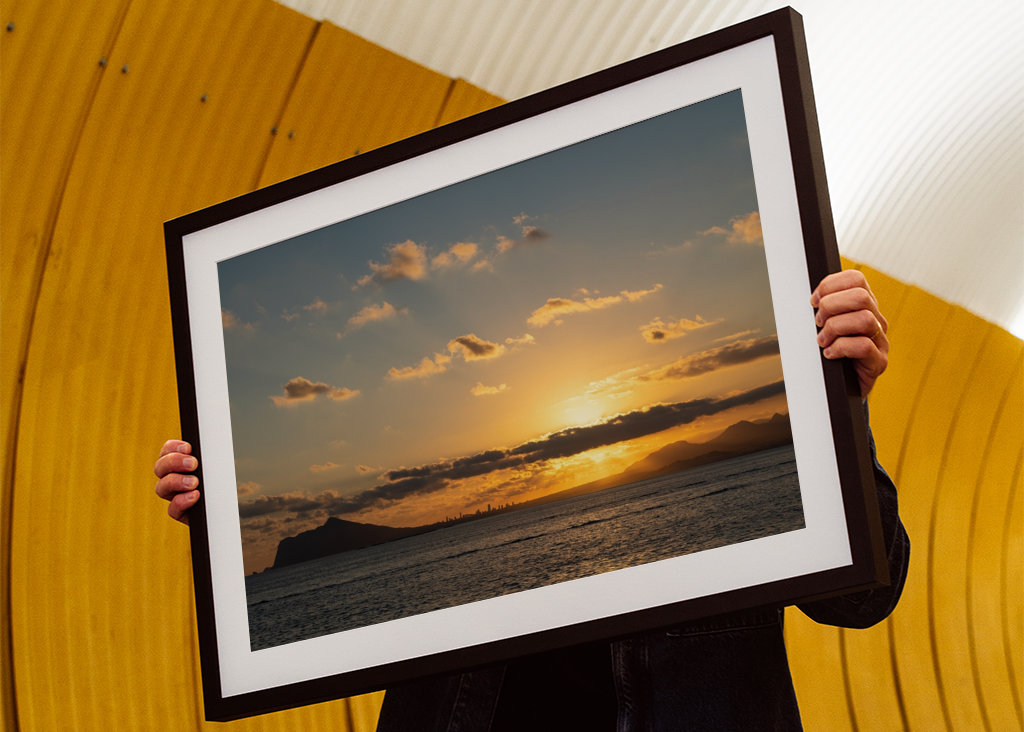 Golden Mediterranean sunset