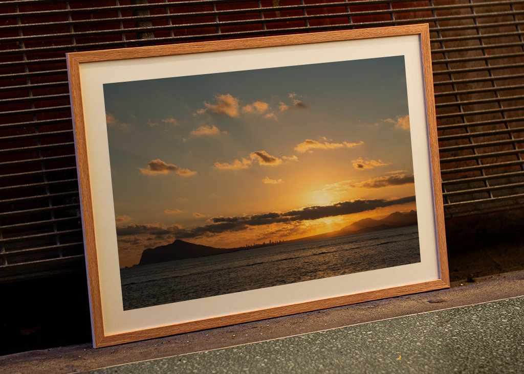 Golden Mediterranean sunset