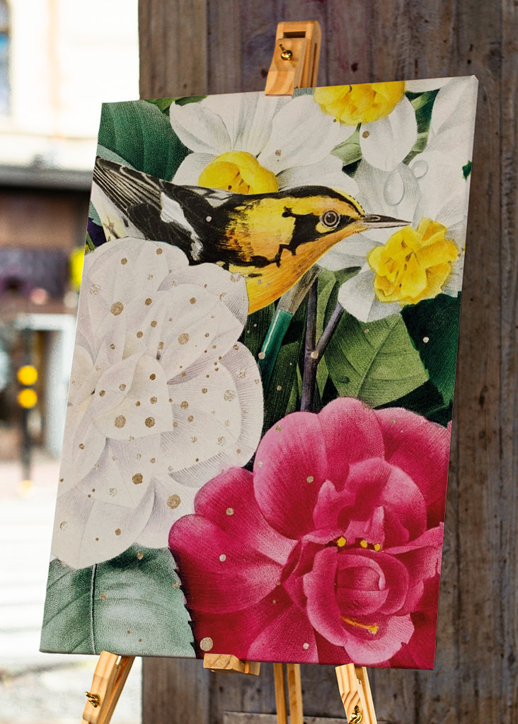 Madár a virágok között