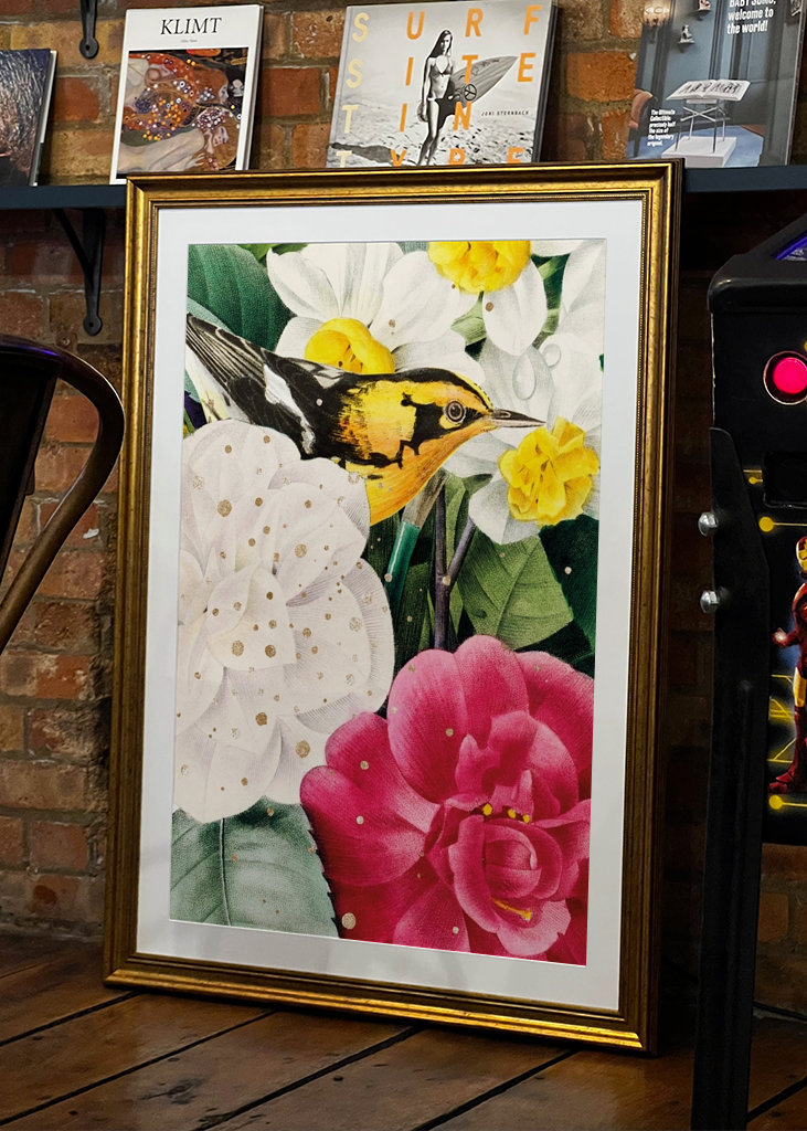 Madár a virágok között