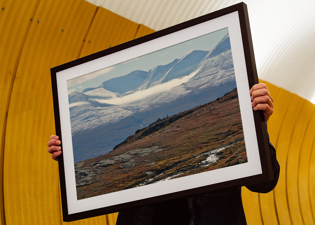 Low clouds over valley