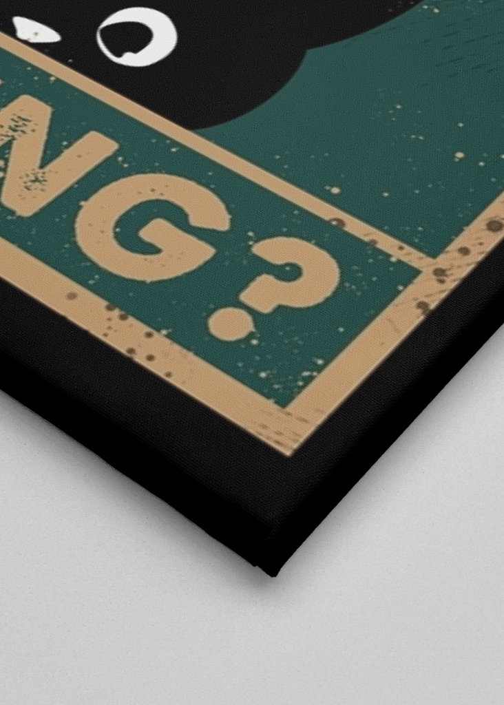 Black Cat Are You Pooping