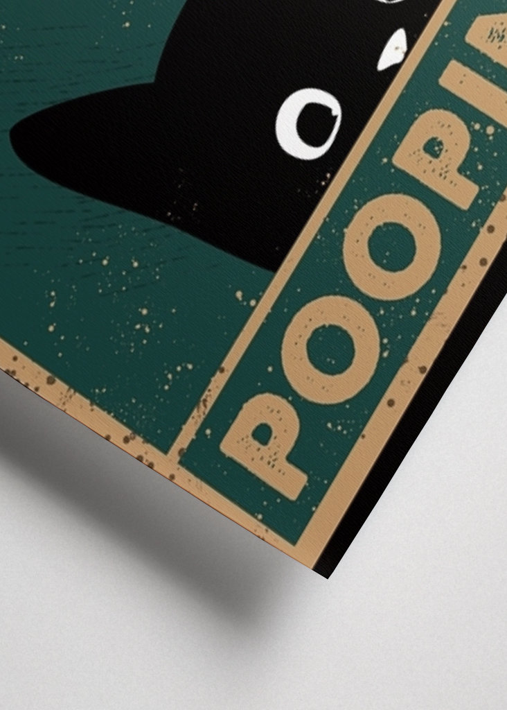 Black Cat Are You Pooping