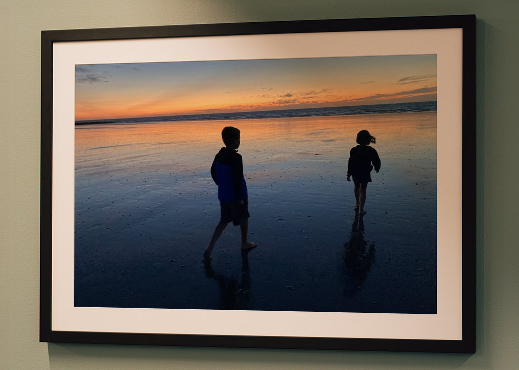 Nacht am Meer blaue Stunde