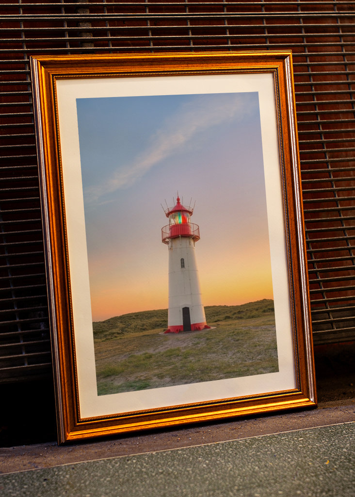 Sylt Leuchtturm am Abend