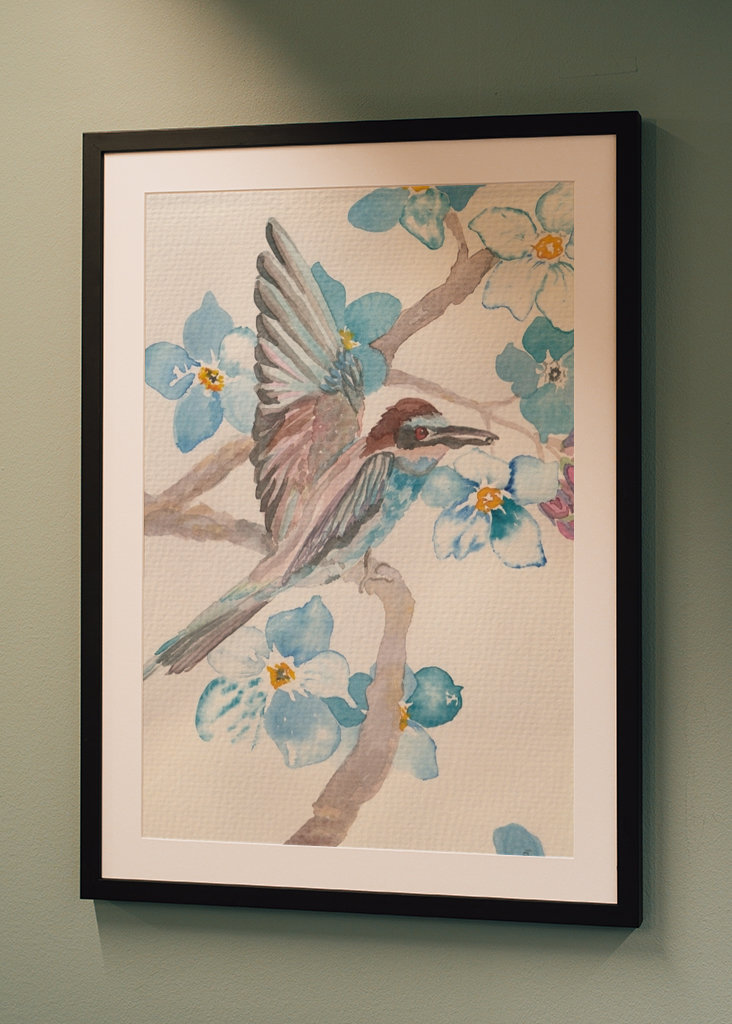 Blomster-fugl arragement