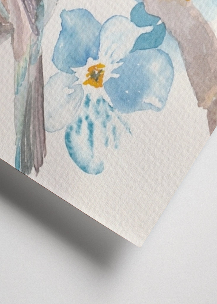 Blomster-fugl arragement