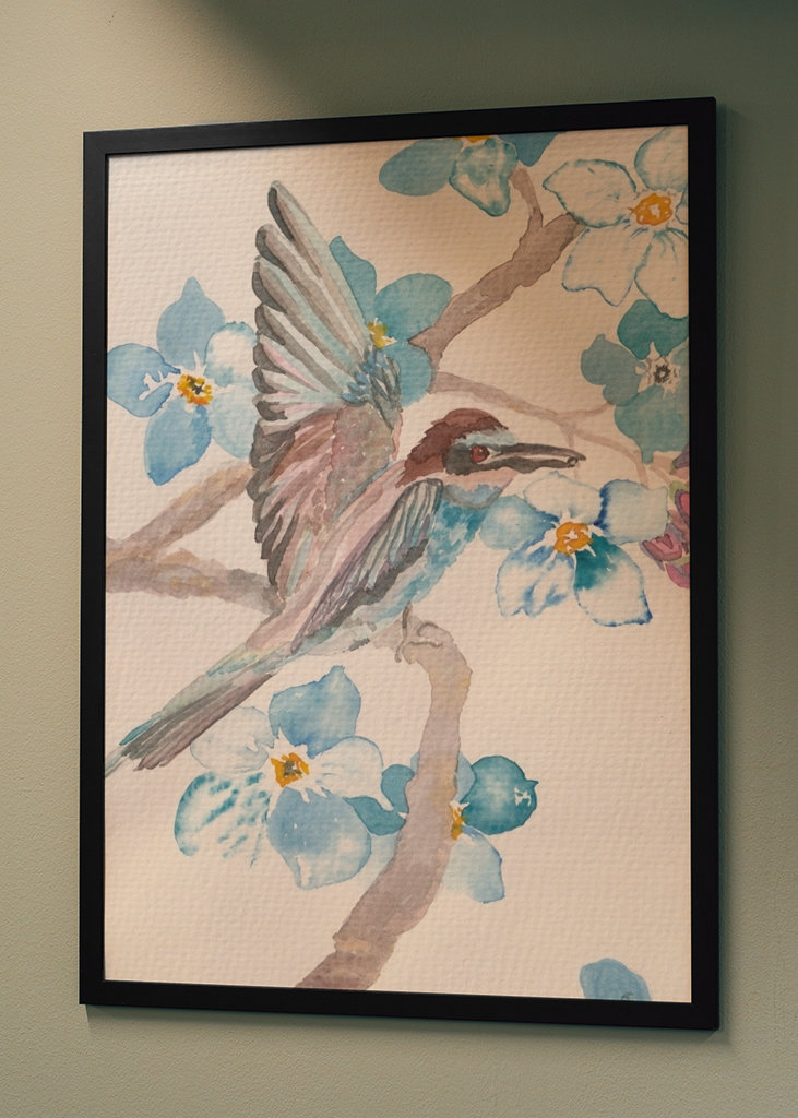 Blomster-fugl arragement