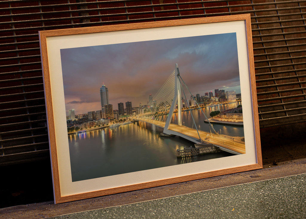 Erasmus Bridge in Rotterdam