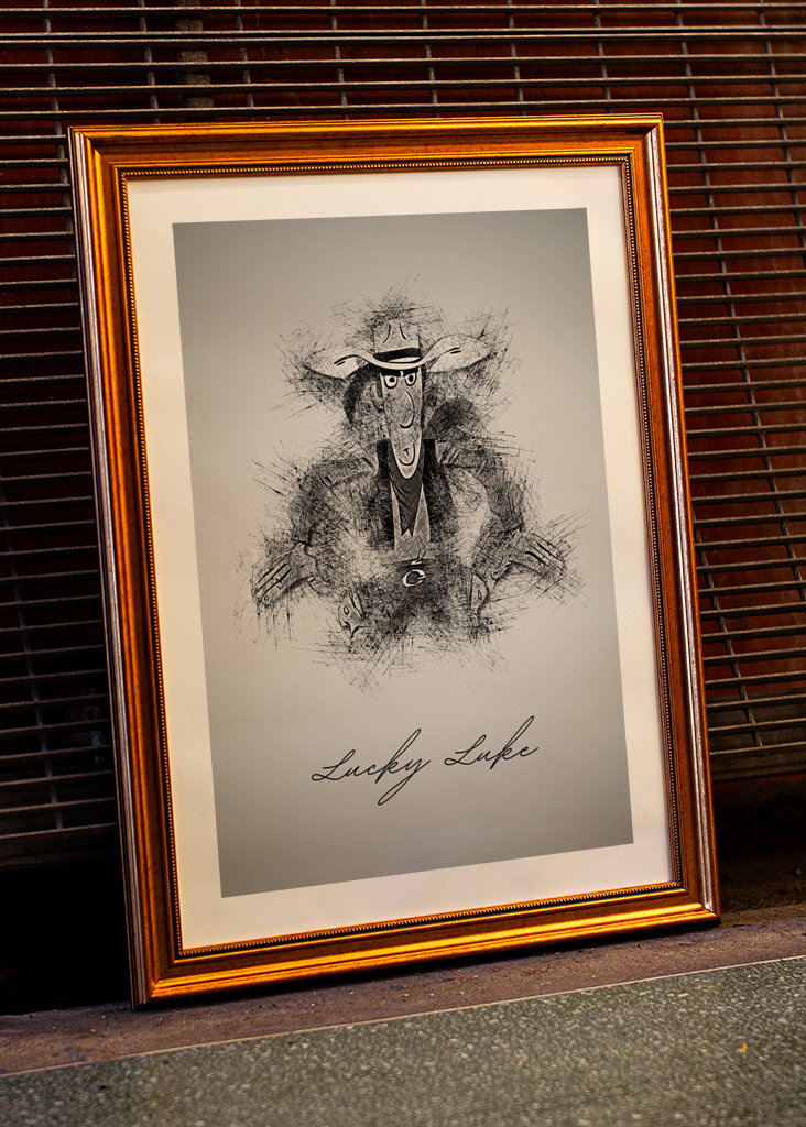 Lucky Luke posters & prints by Sketch Art - Printler