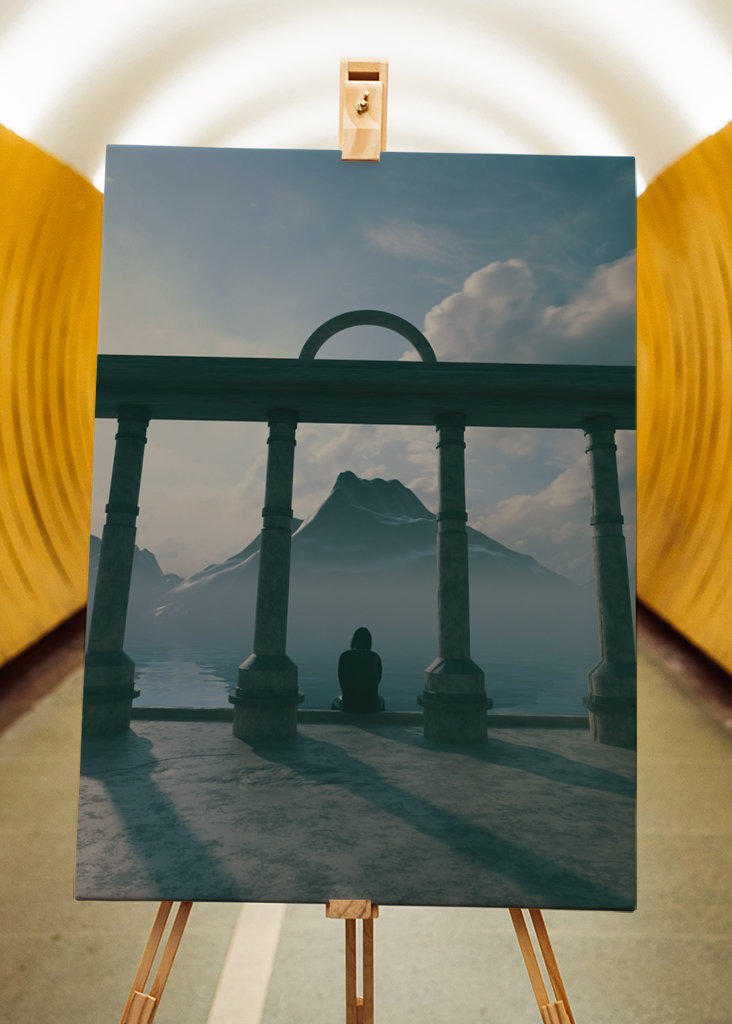 Nézz le 3D szürrealizmus 