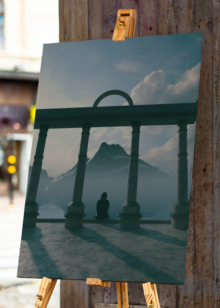 Nézz le 3D szürrealizmus 