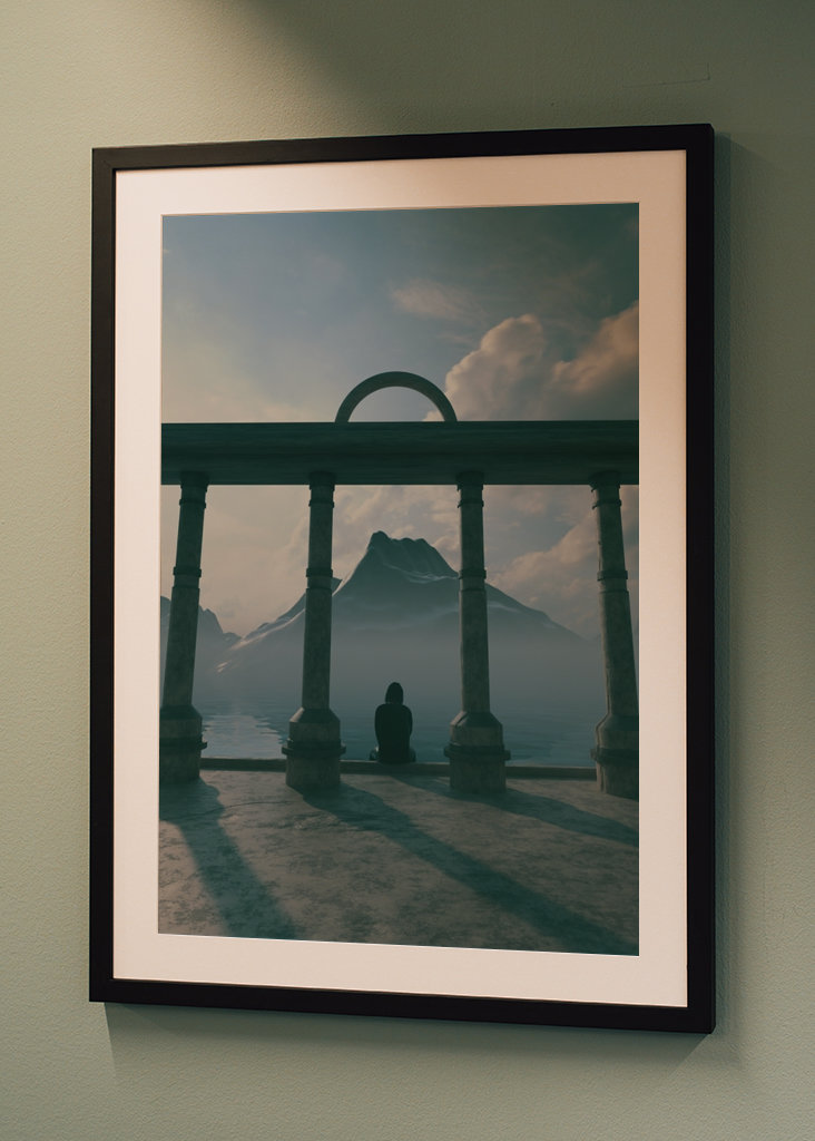 Nézz le 3D szürrealizmus 