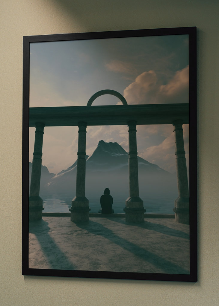 Nézz le 3D szürrealizmus 