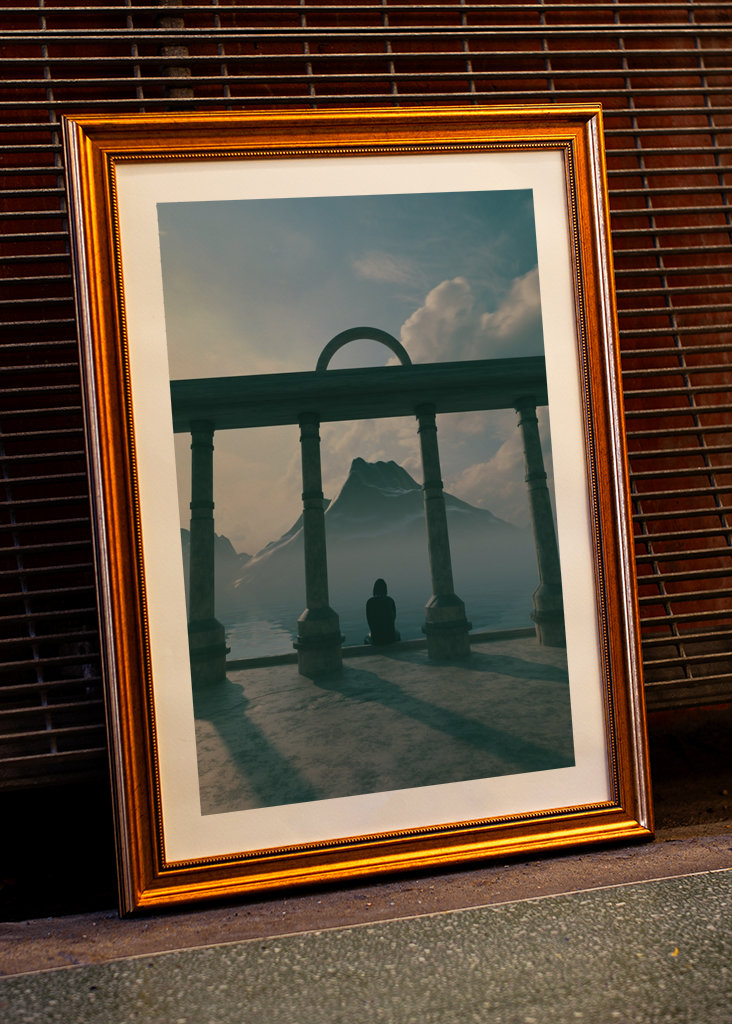 Nézz le 3D szürrealizmus 