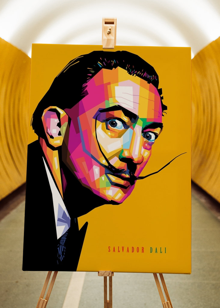Salvador Dalí WPAP art