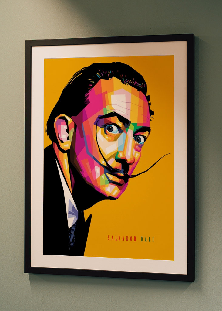 Salvador Dalí WPAP art
