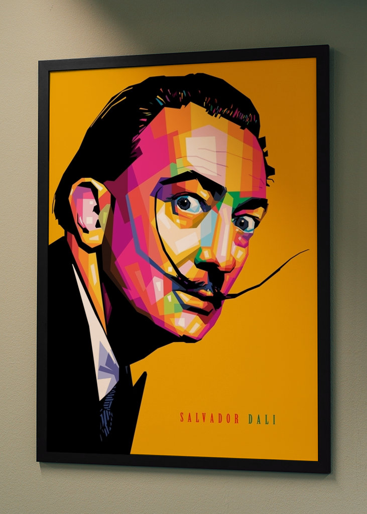 Salvador Dalí WPAP art