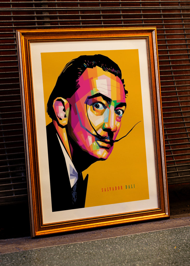 Salvador Dalí WPAP art