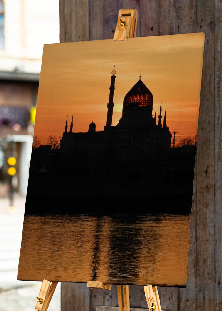Yenidze Dresden sights sunset