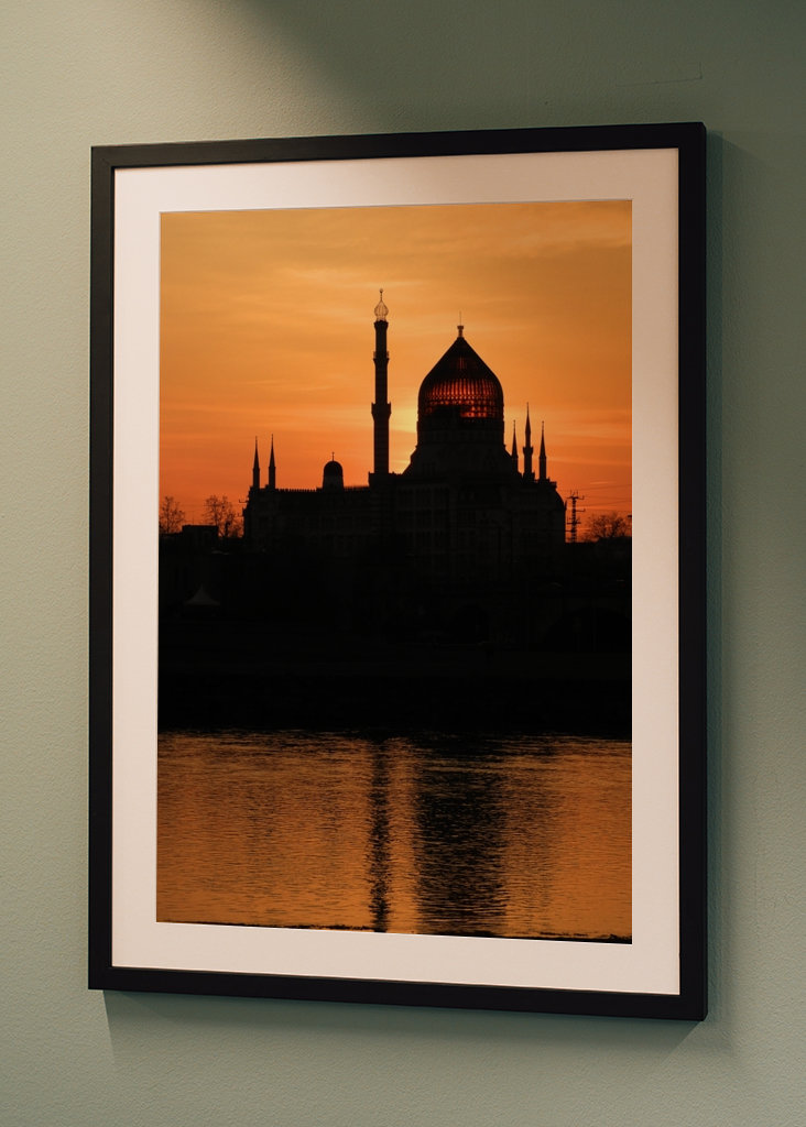 Yenidze Dresden sights sunset