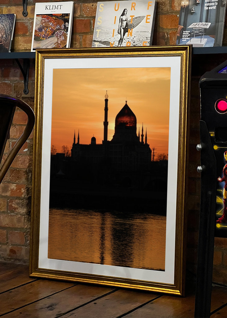 Yenidze Dresden sights sunset