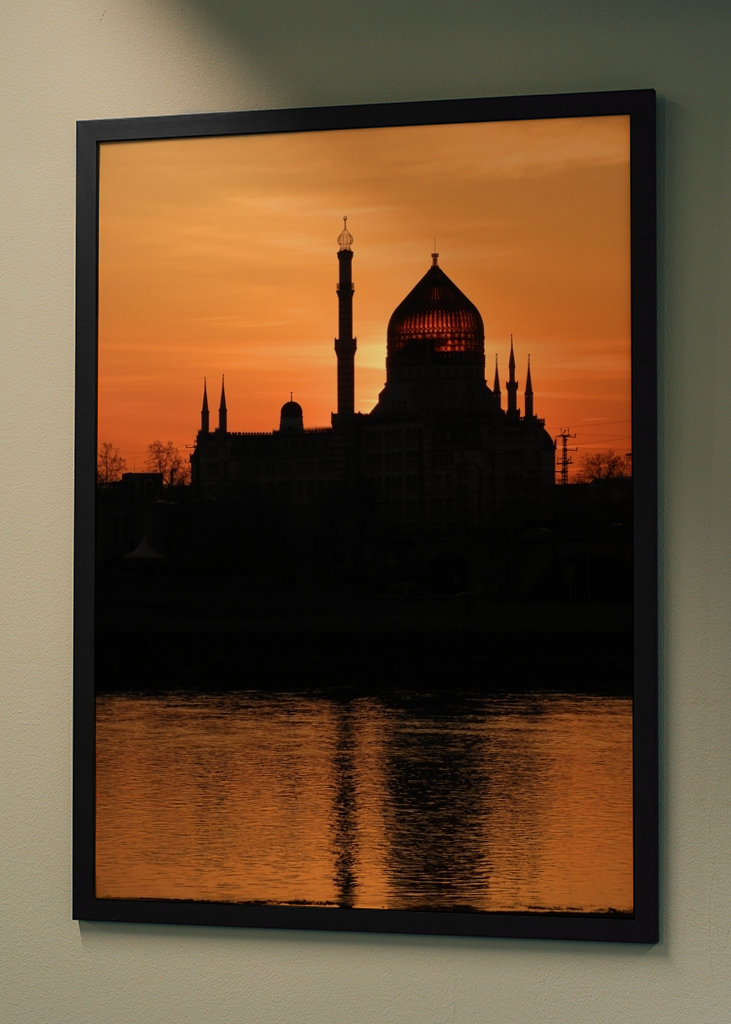 Yenidze Dresden sights sunset