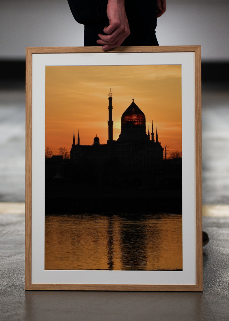 Yenidze Dresden sights sunset