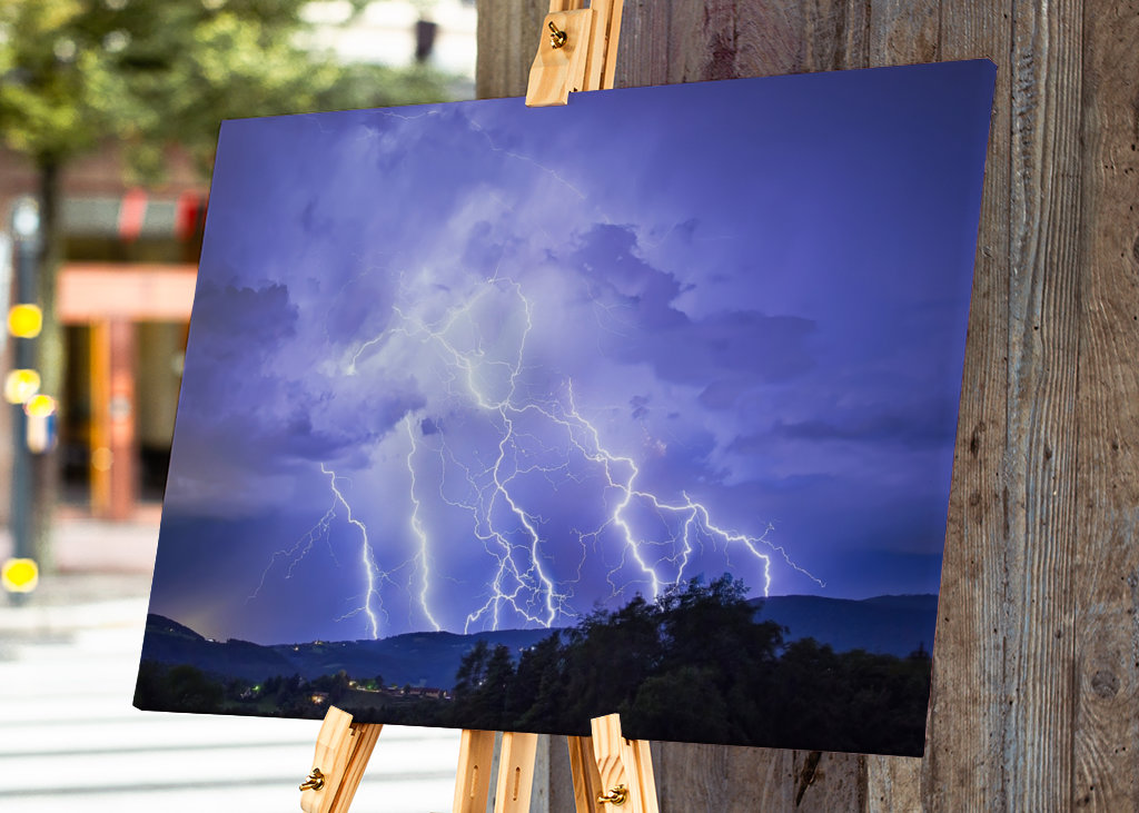 Blitze im Gewittersturm