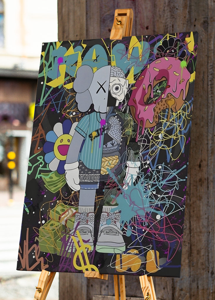 Kaws überladen Pop Art
