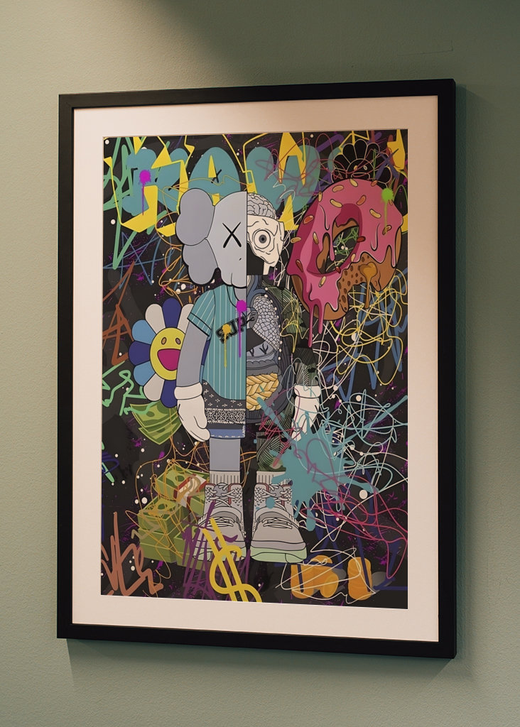 Kaws überladen Pop Art