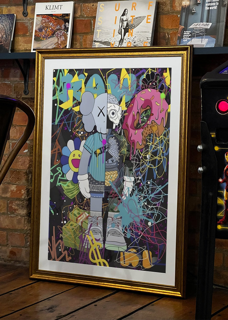 Kaws Sovraccarico Pop Art poster & stampe di Travel Skyline - Printler