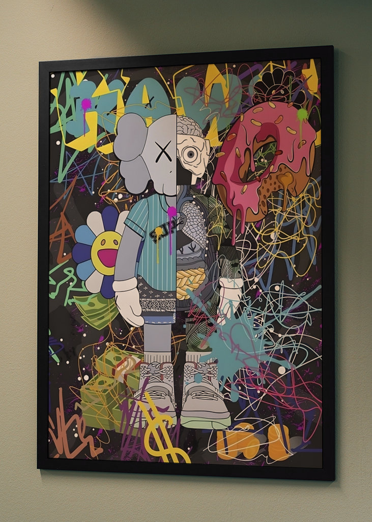 Kaws überladen Pop Art