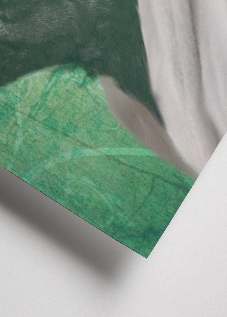 Mops Hund Pug Dog med blomster