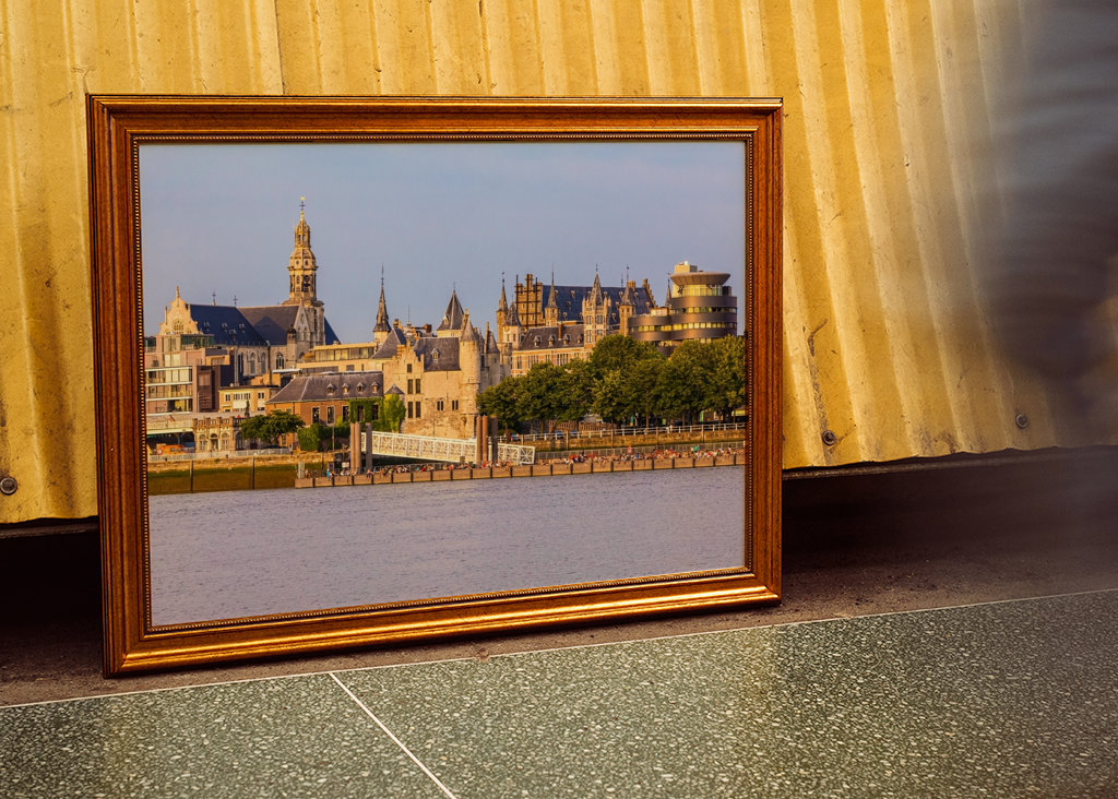 Antwerp skyline in Belgium