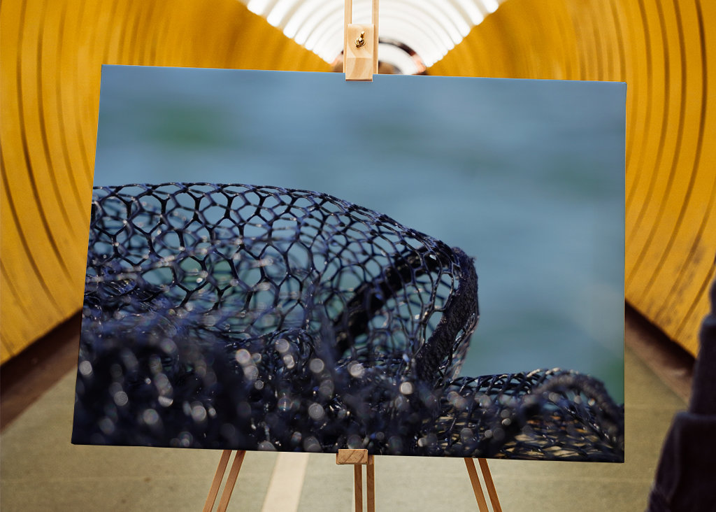 Fishing net on the water