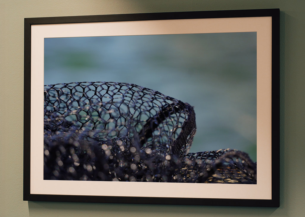 Fishing net on the water