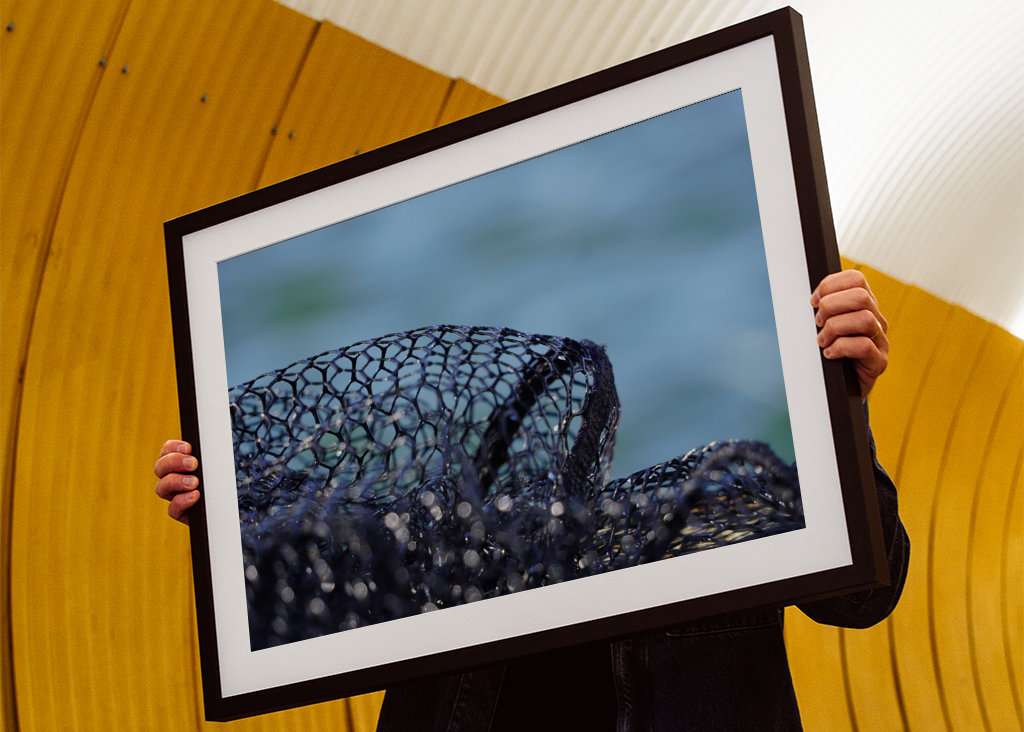 Fishing net on the water